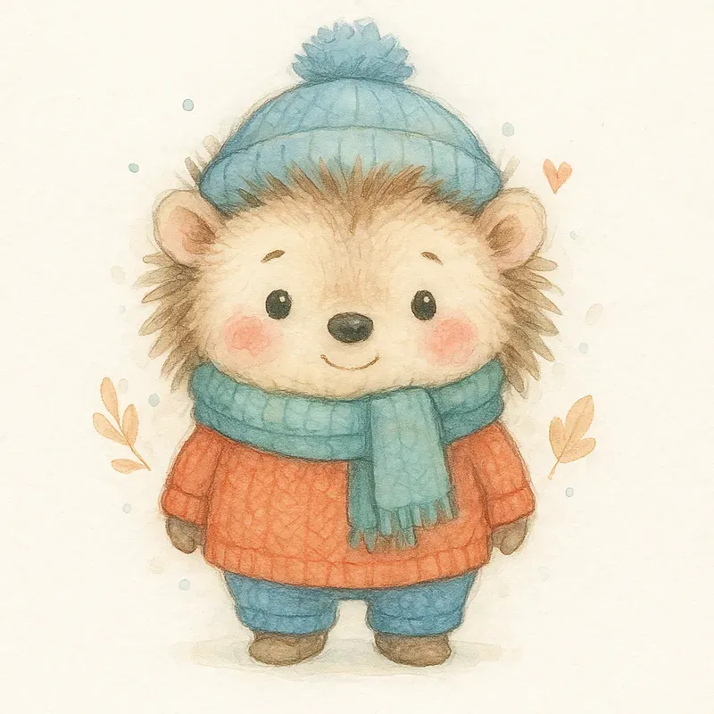 Cute Watercolor Animal Clipart For Kids