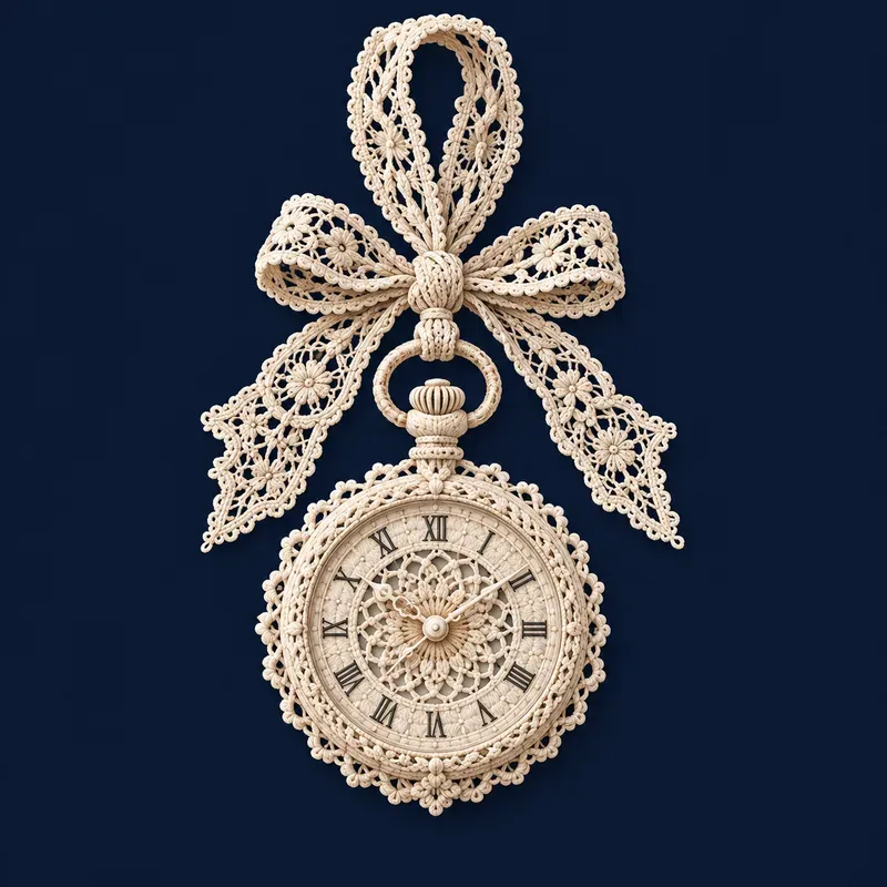Intricate Handdrawn Cotton Lace Cliparts
