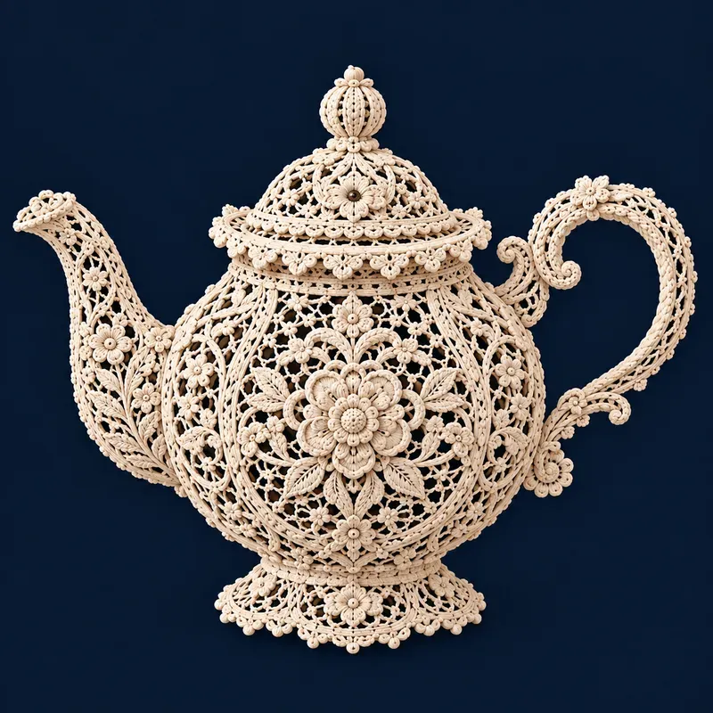 Intricate Handdrawn Cotton Lace Cliparts