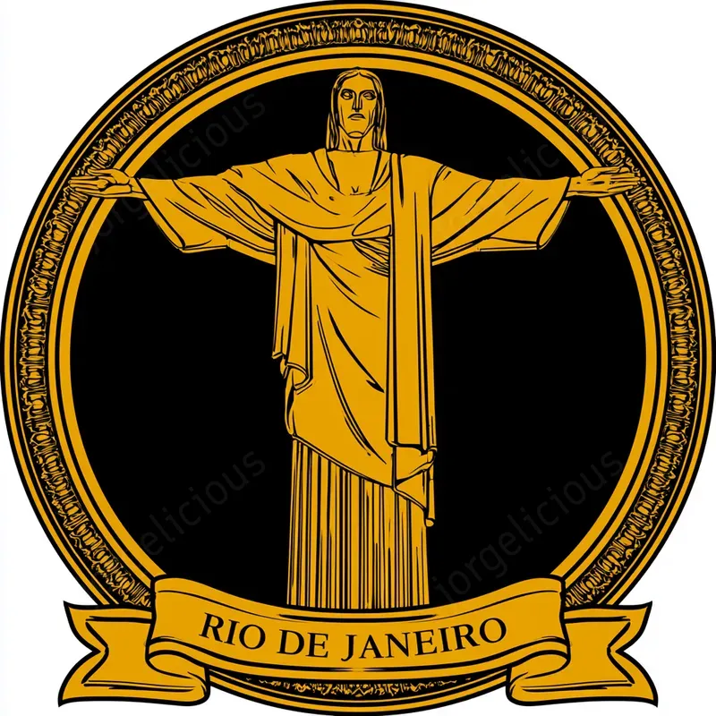 Luxury Gold Landmark Badge Emblems