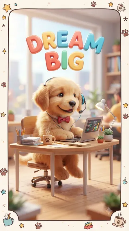 3D Motivational Office Animal Posters