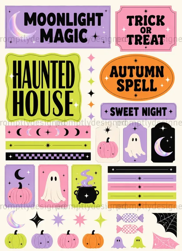 Modern Halloween Scraps