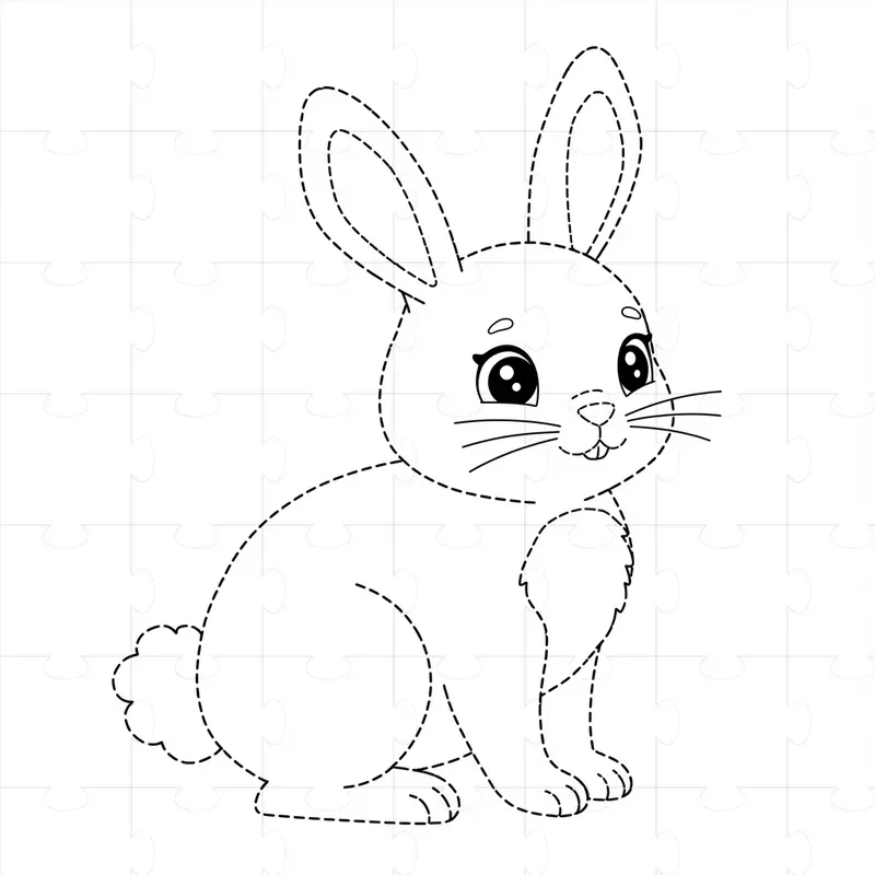 Kids Tracing Animals Coloring Book Pages