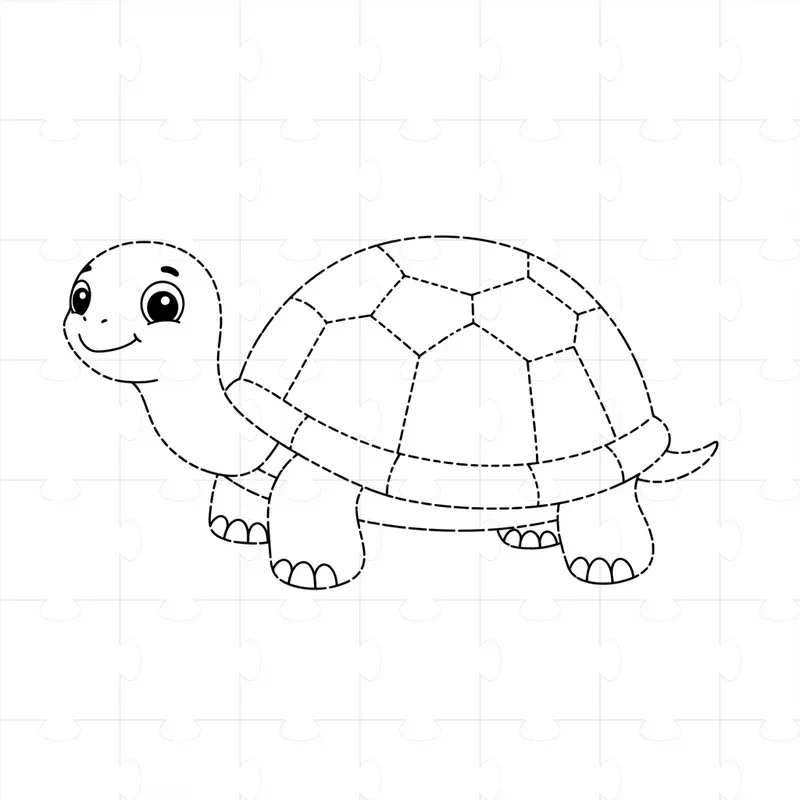 Kids Tracing Animals Coloring Book Pages