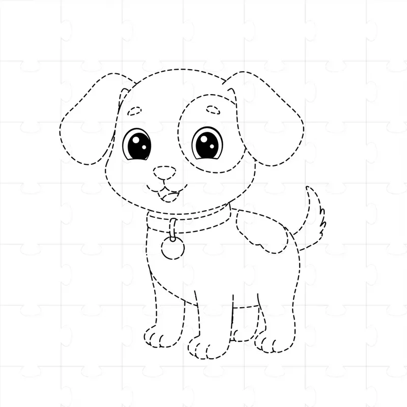 Kids Tracing Animals Coloring Book Pages