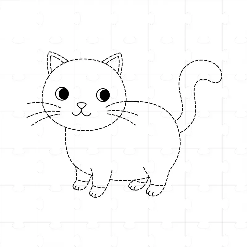 Kids Tracing Animals Coloring Book Pages