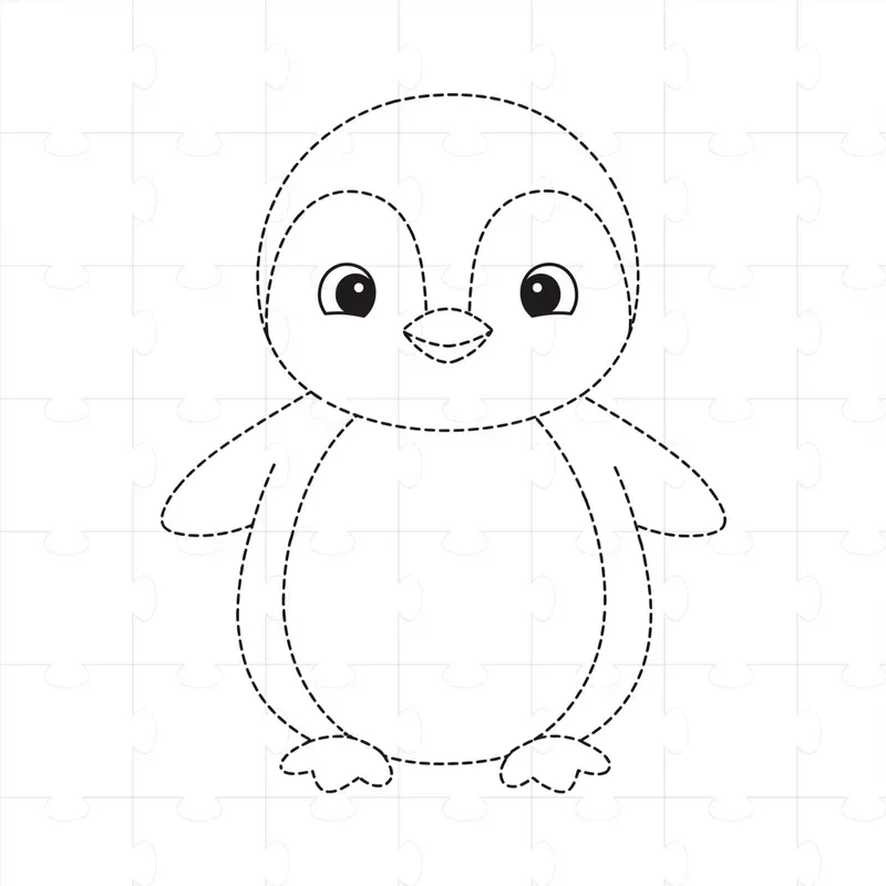Kids Tracing Animals Coloring Book Pages