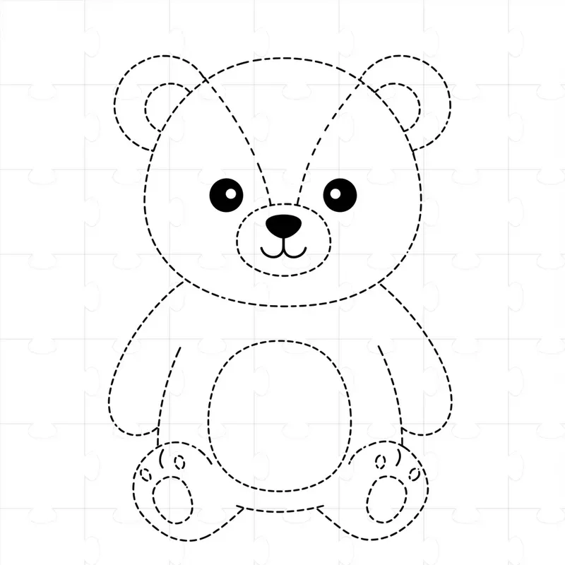 Kids Tracing Animals Coloring Book Pages