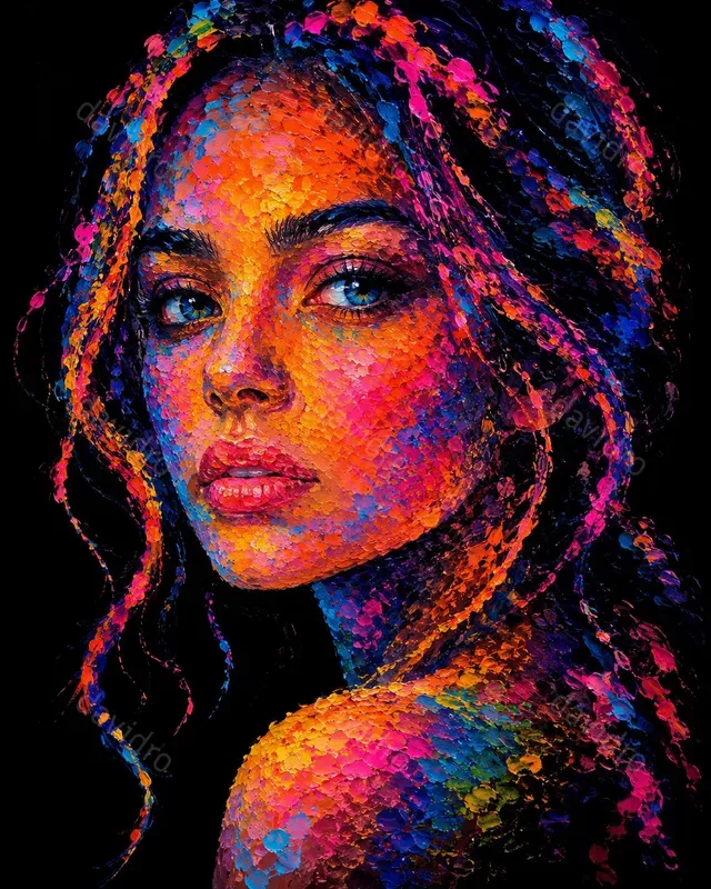 Midnight Stamp Art