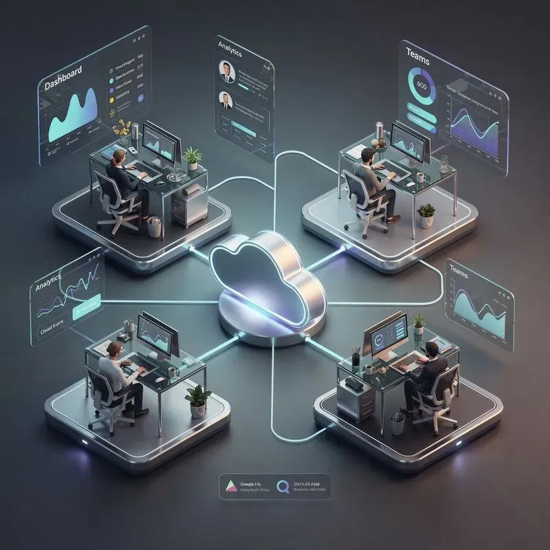 Premium Isometric Saas Illustrations
