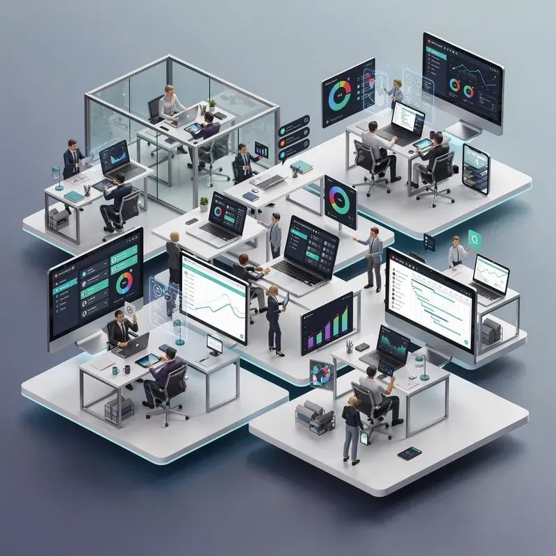 Premium Isometric Saas Illustrations