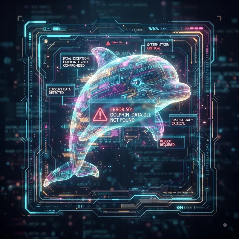 Hologram Error Creature Screens