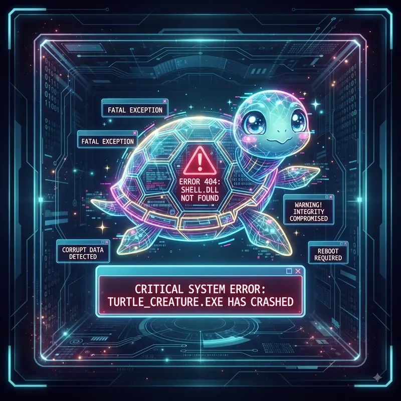 Hologram Error Creature Screens
