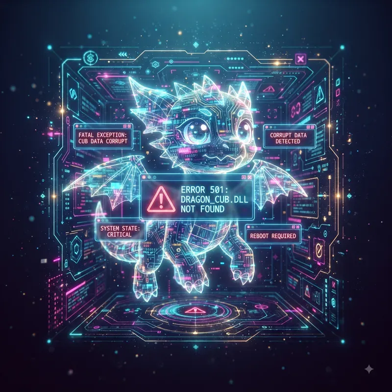 Hologram Error Creature Screens