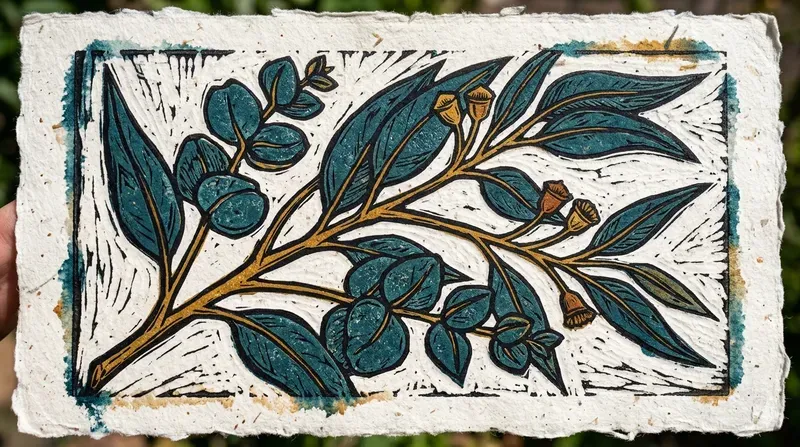 Bold Linocut Botanical Prints