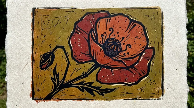 Bold Linocut Botanical Prints