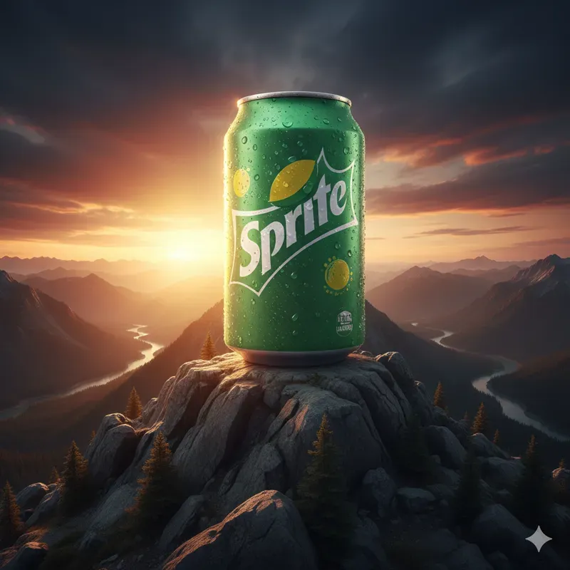 Colossal Drink Can Mountain Scene Views