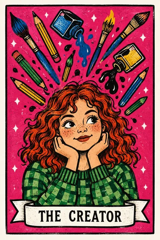 Naive Pop Art Character Cards
