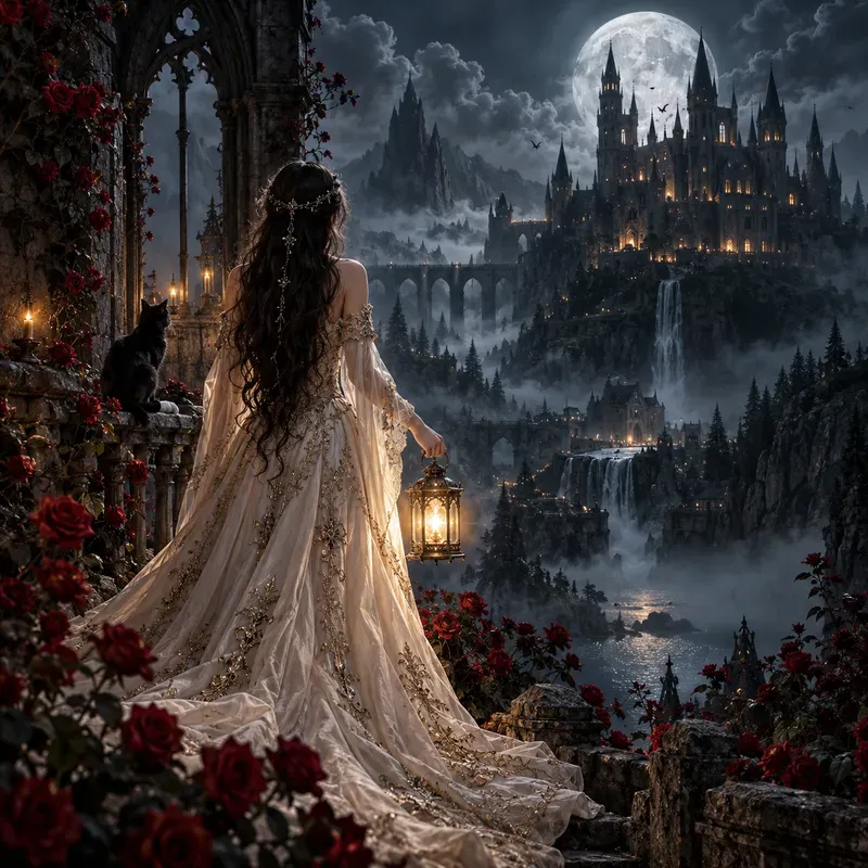 Midnight Gothic Fantasy Enchanted Realms