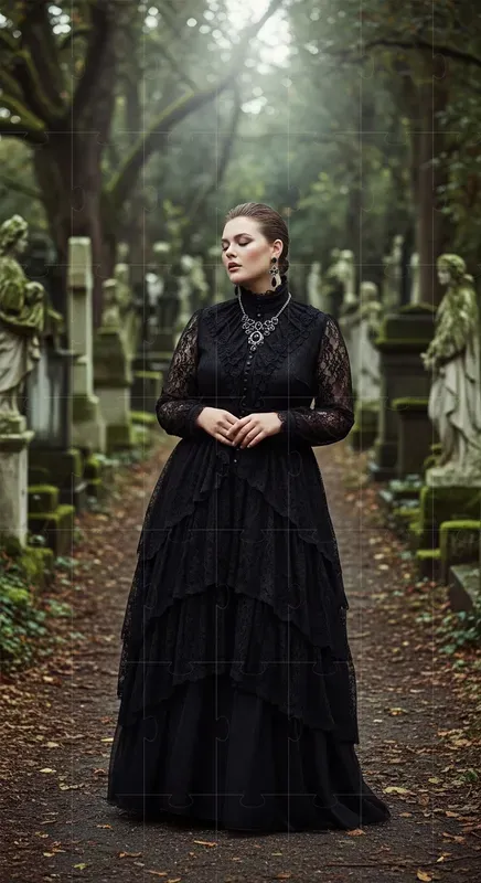 Dark Gothic Plussize Fashion Photos