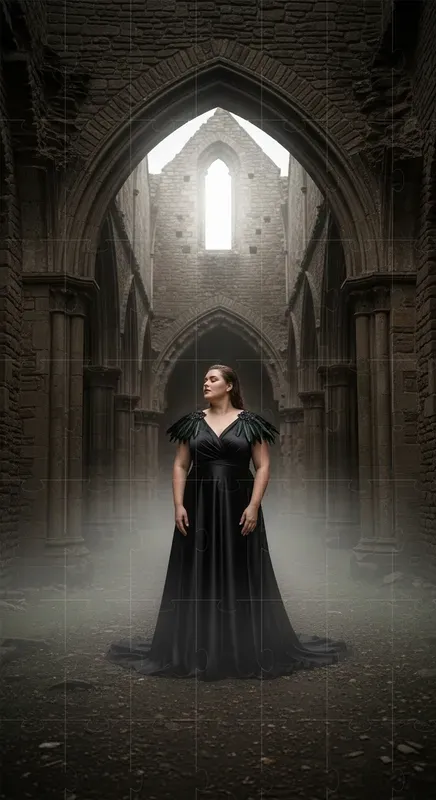 Dark Gothic Plussize Fashion Photos