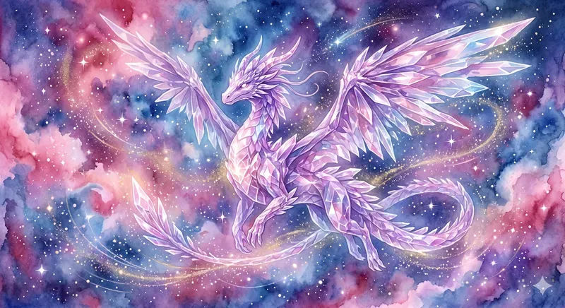 Dreamy Cosmic Crystal Creatures