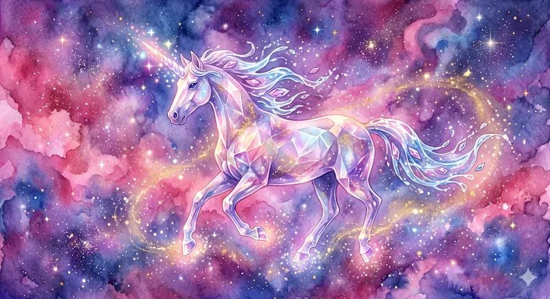 Dreamy Cosmic Crystal Creatures