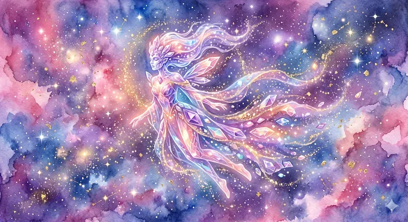 Dreamy Cosmic Crystal Creatures
