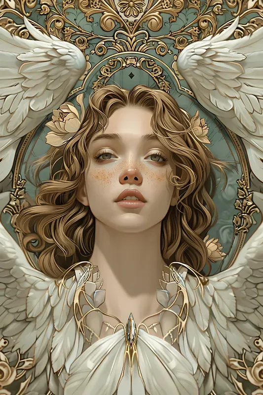 Art Nouveau Muse Illustrations