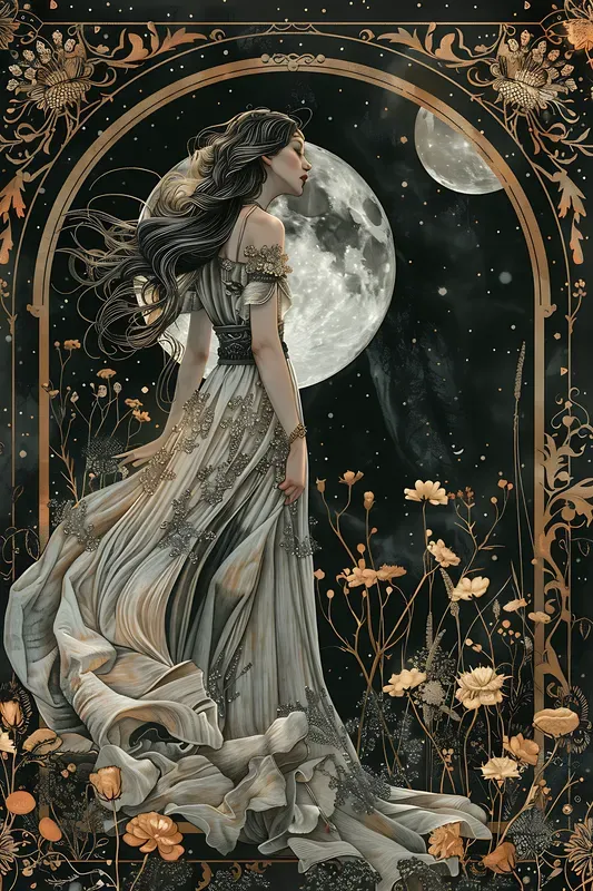 Art Nouveau Muse Illustrations