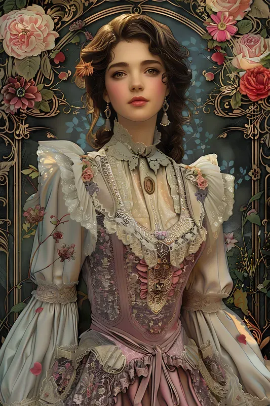 Art Nouveau Muse Illustrations
