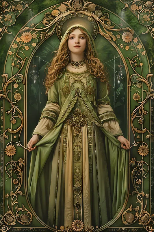 Art Nouveau Muse Illustrations