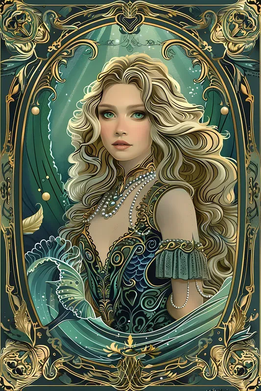 Art Nouveau Muse Illustrations