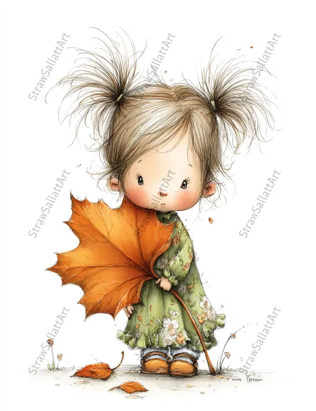 Cute Autumn Characters Etsy Cliparts