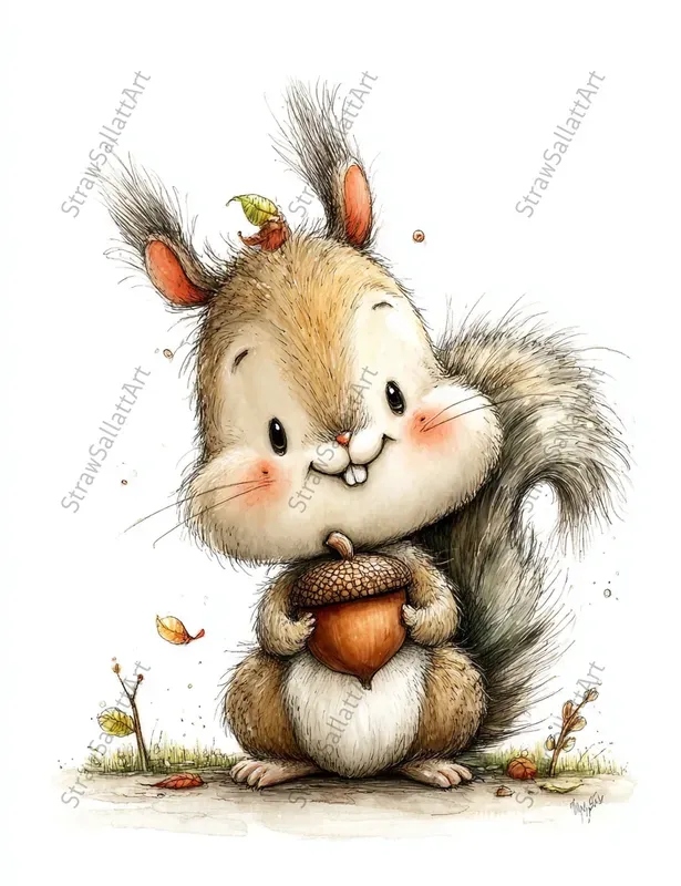 Cute Autumn Characters Etsy Cliparts