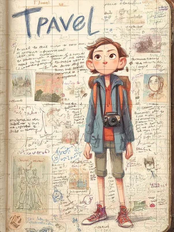 Whimsical Character Journal Pages