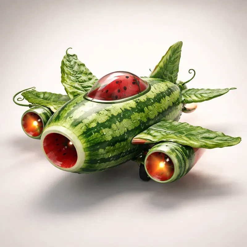 Surreal Fruit Aircraft