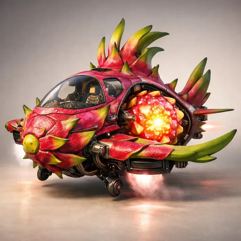 Surreal Fruit Aircraft