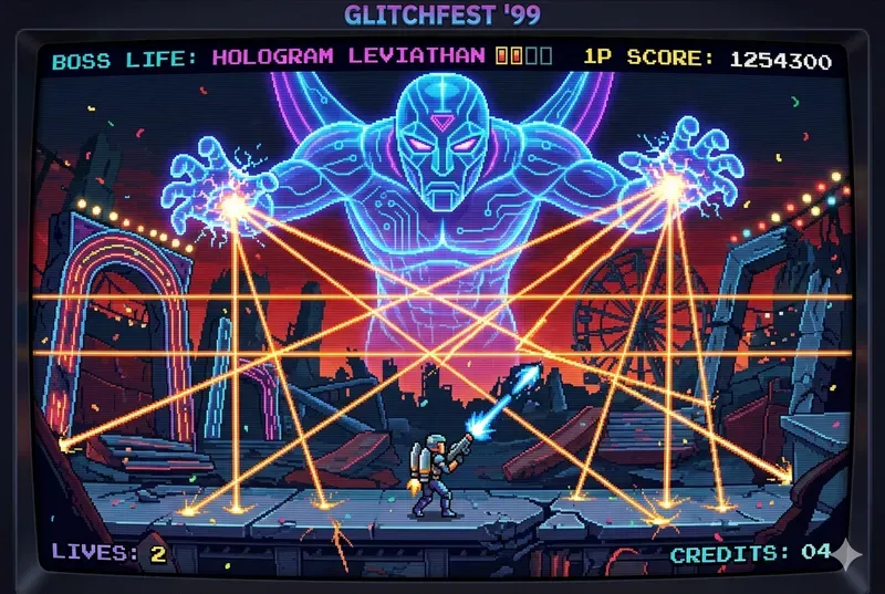 Custom 90s Arcade Boss Pixel Monsters
