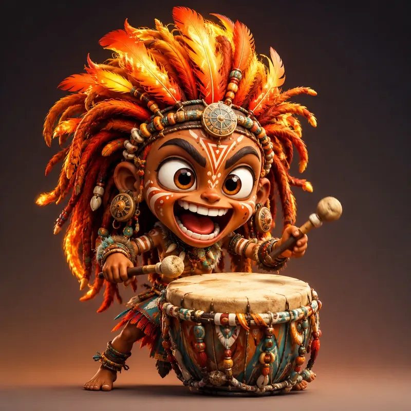Whimsical 3D Musician Characters