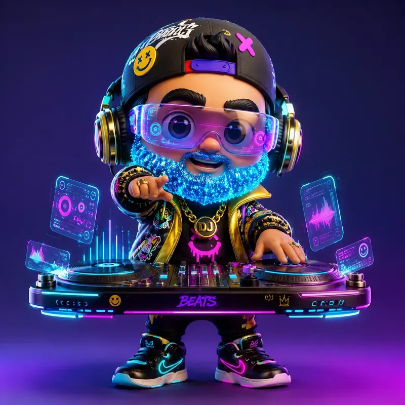 Whimsical 3D Musician Characters