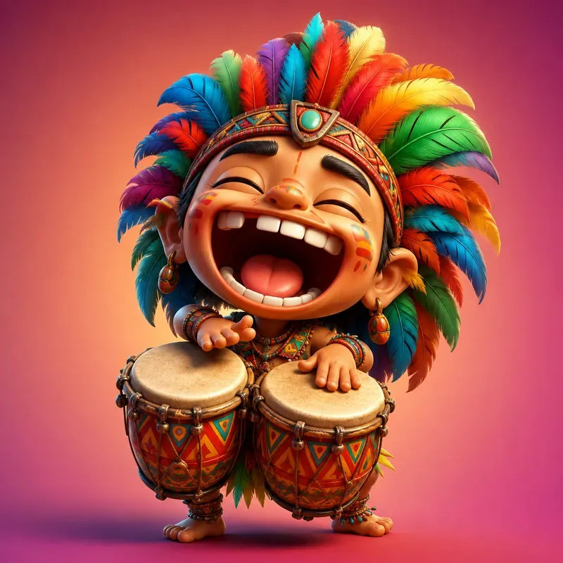 Whimsical 3D Musician Characters