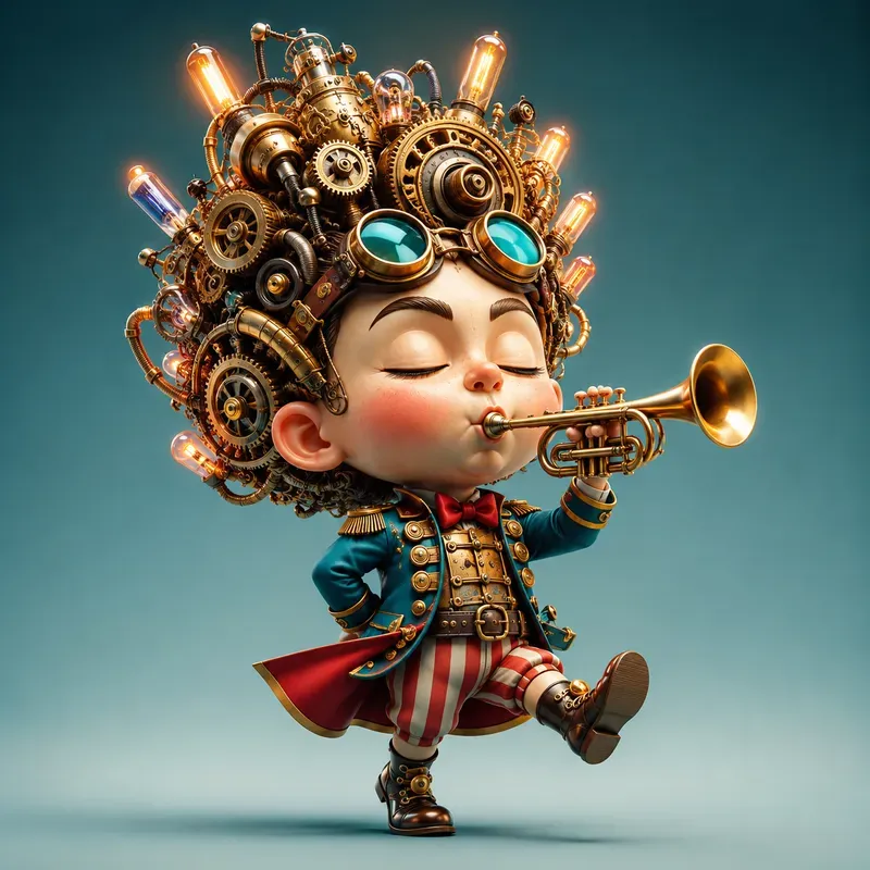 Whimsical 3D Musician Characters