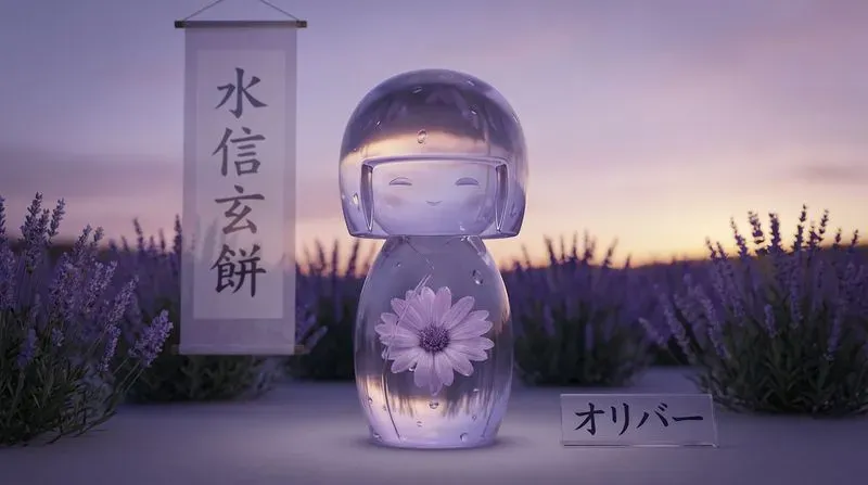 Mizu Shingen Mochi Crystal Kokeshis