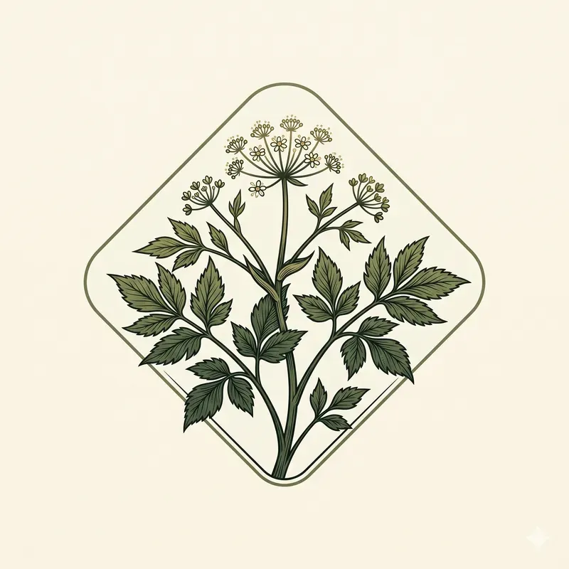 Minimalist Japanese Herb Emblems