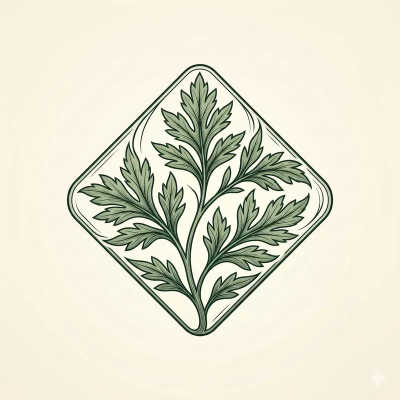 Minimalist Japanese Herb Emblems