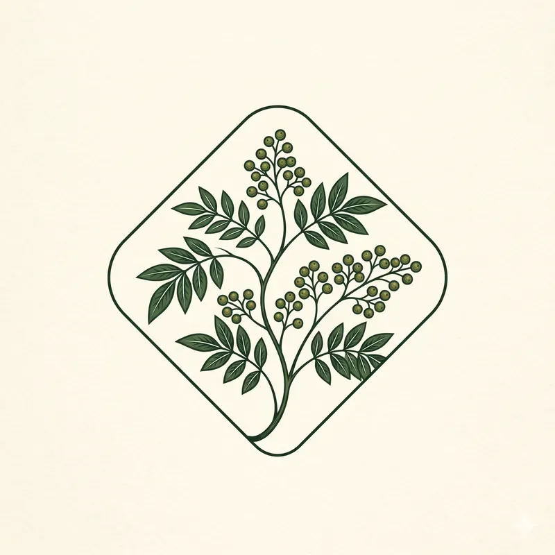 Minimalist Japanese Herb Emblems