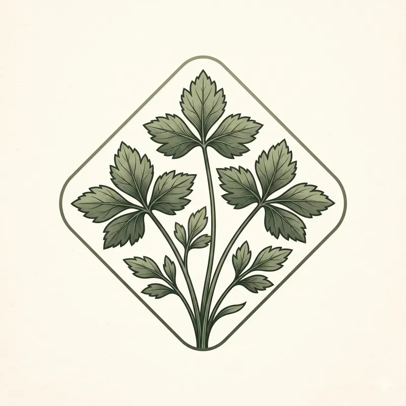 Minimalist Japanese Herb Emblems