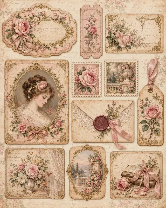 Vintage Victorian Ephemera Generator