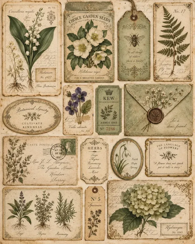 Vintage Victorian Ephemera Generator